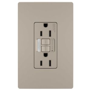 PASS AND SEYMOUR 1597-NTLTRNICC4 GFCI Receptacle, Tamper Resistant, With Night Light, 15A, 125V | CH4HYJ