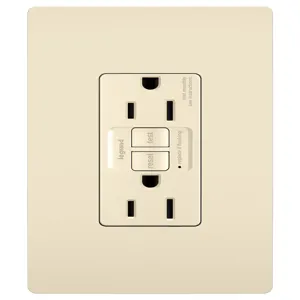 PASS AND SEYMOUR 1597-TRLA GFCI Receptacle, Tamper Resistant, 15A, 125V | CH4JEV