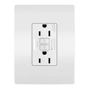 PASS AND SEYMOUR 1597-TRW GFCI Receptacle, Tamper Resistant, 15A, 125V | CH4JEL