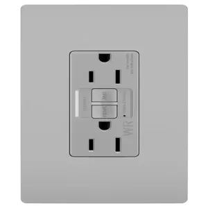 PASS AND SEYMOUR 1597-TRWRGRY GFCI Receptacle, Weather Resistant, 15A, 125V | CH4JFG