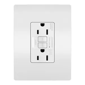 PASS AND SEYMOUR 1597-TRWRW GFCI Receptacle, Weather Resistant, 15A, 125V | CH4JFC