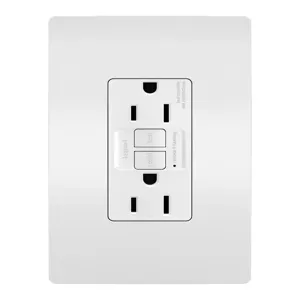 PASS AND SEYMOUR 1597-W GFCI Receptacle, 15A, 125V | CH4JEG