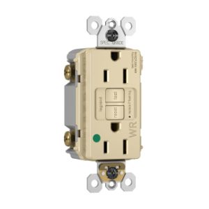 PASS AND SEYMOUR 1597HGTRWRI GFCI Receptacle, Hospital Grade, Tamper Resistant, 15A | CH4DFL