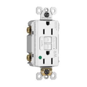 PASS AND SEYMOUR 1597HGTRWRW GFCI Receptacle, Hospital Grade, Tamper Resistant, 15A | CH4DFP