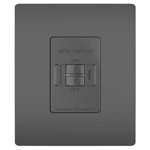 PASS AND SEYMOUR 2087-BK GFCI Receptacle, Weather Resistant, Dead Front, 20A | CH4JHG