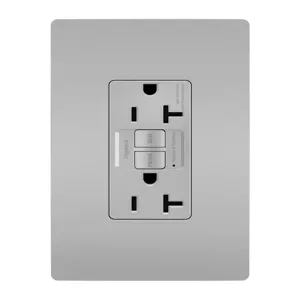 PASS AND SEYMOUR 2097-GRY GFCI Receptacle, 20A | CH4JFP