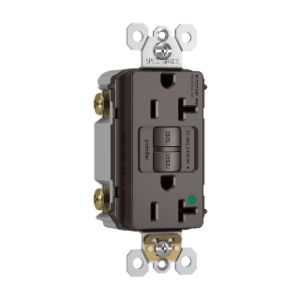 PASS AND SEYMOUR 2097-HG GFCI Receptacle, Hospital Grade, 20A, 125V, Brown | CH4DYZ