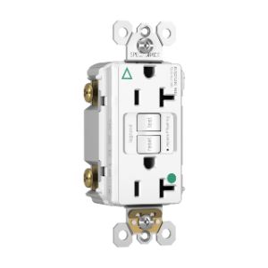 PASS AND SEYMOUR 2097-IGHGTRW GFCI Receptacle, Hospital Grade, Isolated Ground, 20A, 125V, White | CH4DZZ