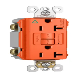 PASS AND SEYMOUR 2097-IGTRO GFCI Receptacle, Tamper Resistant, Isolated Ground, 20A, Orange | CH4KDM