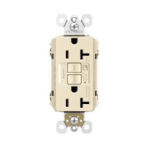 PASS AND SEYMOUR 2097-TRALA GFCI Receptacle, Tamper Resistant, 20A, Light Almond | CH4KDC