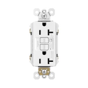 PASS AND SEYMOUR 2097-TRAW GFCI Receptacle, Tamper Resistant, 20A, White | CH4KDD