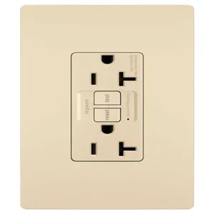 PASS AND SEYMOUR 2097-TRRI GFCI Receptacle, Tamper Resistant, 20A, Ivory | CH4JLN