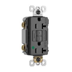 PASS AND SEYMOUR 2097HGTRWRBK GFCI Receptacle, Hospital Grade, Tamper Resistant, 20A | CH4DFQ