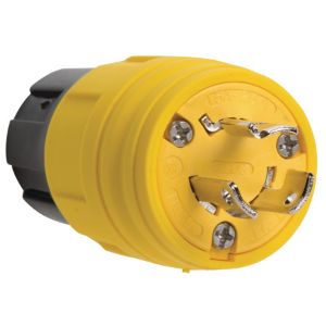 PASS AND SEYMOUR 24W49 Locking Plug, 250V, Yellow | CH3ZRK