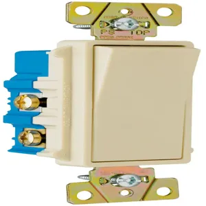 PASS AND SEYMOUR 2604-I Decorator Paddle Switch, Ivory, 120V | CH4KFE