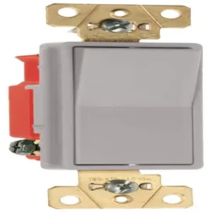 PASS AND SEYMOUR 2621-GRY Decorator Paddle Switch, Gray, 120V | CH4KEU