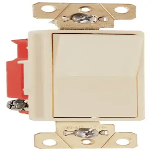 PASS AND SEYMOUR 2621-I Decorator Paddle Switch, Ivory, 120V, Single Pole | CH4KFC