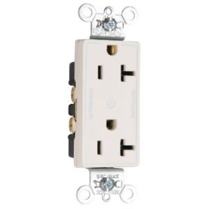 PASS AND SEYMOUR 26352CDLA Duplex Receptacle, Dual Controlled Plug Load, 20A, Light Almond | CH4CHJ