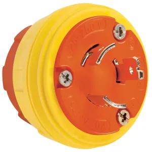 PASS AND SEYMOUR 26W08AM Locking Plug, 20A, 125V, 125/250V | CH4KQJ