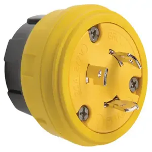 PASS AND SEYMOUR 26W49 Locking Plug, 277V, Yellow | CH3ZRT