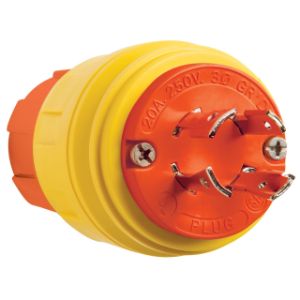 PASS AND SEYMOUR 26W75AM Locking Plug, 20A, 250V | CH4KQP