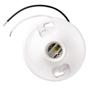 PASS AND SEYMOUR 276-WH6 Lampenfassung mit mittlerem Sockel, 250 V, Weiß | CH4EXB