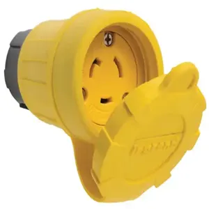 PASS AND SEYMOUR 27W47 Watertight Connector, 20A, Yellow | CH3ZND