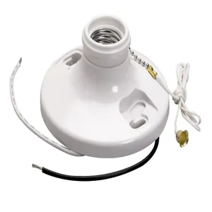 PASS AND SEYMOUR 280-WH6 Medium Base Lampholder, 250 V, White | CH4EXH