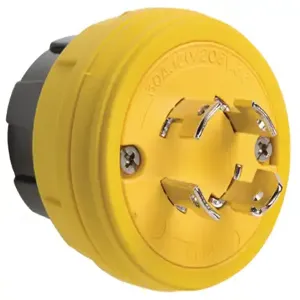 PASS AND SEYMOUR 28W09 Locking Plug, 120V, Non Grounding, | CH3ZTC