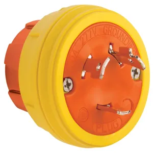 PASS AND SEYMOUR 28W49AM Locking Plug, 30A, 277V | CH4KQV