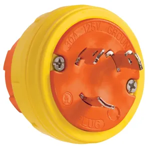 PASS AND SEYMOUR 28W74AM Locking Plug, 30A, 125V, 125/250V | CH4KQR