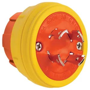 PASS AND SEYMOUR 28W77AM Locking Plug, 30A, 600V | CH4KRA