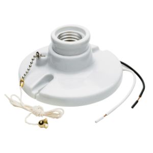 PASS AND SEYMOUR 29816-C2 Lampenfassung mit mittlerem Sockel, 250 V, Weiß | CH4EWY