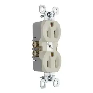 PASS AND SEYMOUR 3232-LA Duplex Receptacle, 15A/125V, Light Almond | CH3ZAT