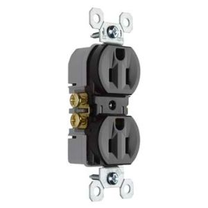PASS AND SEYMOUR 3232 Duplex Receptacle, 15A/125V, Brown | CH3ZAM