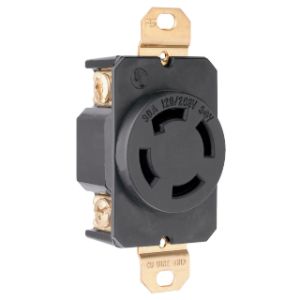 PASS AND SEYMOUR 3430 Single Locking Receptacle, 30A | CH3ZZF