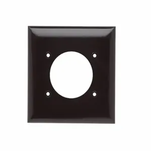 PASS AND SEYMOUR 3862 Wall Plate Receptacle Opening, 2 Gang, Brown | CH4HRB