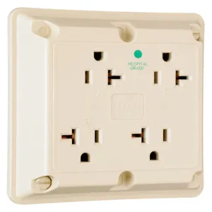 PASS AND SEYMOUR 420-HI Quad Receptacles, Hospital Grade | CH4DXJ