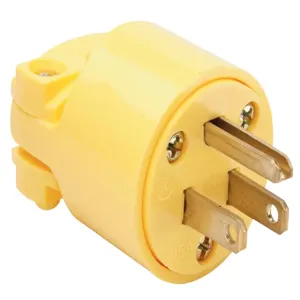 PASS AND SEYMOUR 4867-Y Plug, Medium Duty, Yellow | CH4EYW