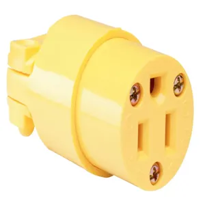 PASS AND SEYMOUR 4887-Y Connector, Yellow, 125V, Double Pole, 12-14 Awg | CH4EYL