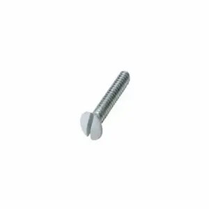 PASS AND SEYMOUR 511-W Wall Plate Screws, Oval Head Milled Slot, 6 x 32 Thread, White | CH4MVT