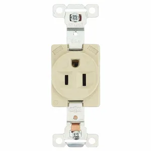 PASS AND SEYMOUR 5251-I Single Receptacle, 15A, 125V | CH4FQE