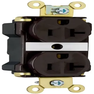 PASS AND SEYMOUR 5362-A Extra Heavy Duty Duplex Receptacle, Spec Grade, 20A, 125V, Brown | CH4ECU