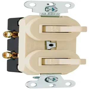 PASS AND SEYMOUR 670-IG Combination Switch, Single Pole, 0.43V, Ivory | CH4MUG