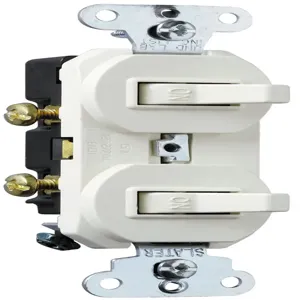 PASS AND SEYMOUR 690-W Combination Switch, Non Grounding, 120V, Double Pole | CH4FDR