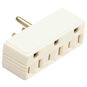 PASS AND SEYMOUR 697-I Plug In Adapter, 2 Pole, 3 Wire, 15A, 125V, Ivory | CH3ZAB
