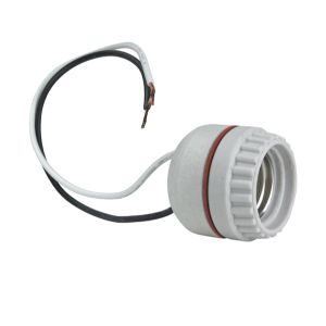 PASS AND SEYMOUR 8101 Lampenfassung mit mittlerem Sockel, 250 V, Weiß | CH4EXG