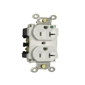 PASS AND SEYMOUR 8300-WMRI Extra Heavy Duty Duplex Receptacle, Hospital Grade MRI, 20A, 125V, White | CH4CZX