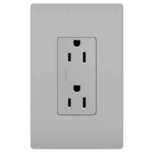 PASS AND SEYMOUR 885-GRY Duplex Receptacle, 15A, 125V | CH4HUK