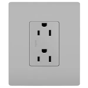 PASS AND SEYMOUR 885-GRY Duplex Receptacle, 15A, 125V | CH4HUK